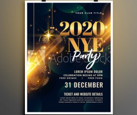 Christmas celebration cover flyer vector