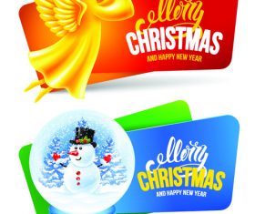 Christmas gift card banner vector