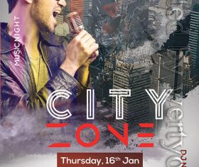 City Zone Poster and Flyer Psd Template