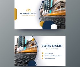 City page business card design vector