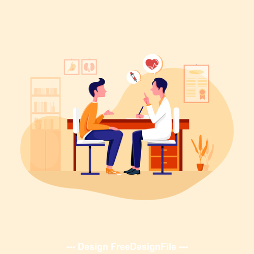 Clinic illustration vector