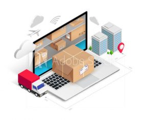 Concept logistics vector