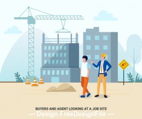 Construction site vector