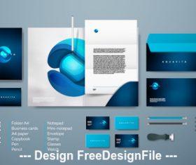 Corporate brand identity template vector 01
