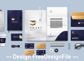 Corporate brand identity template vector 02