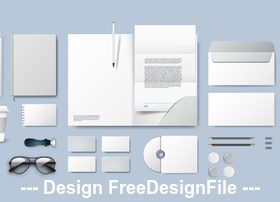 Corporate brand identity template vector 05