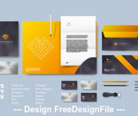 Corporate brand identity template vector 06