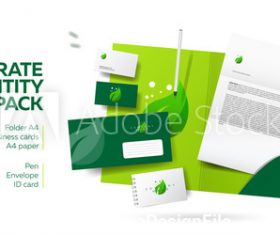 Corporate branding identity design vector