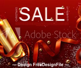 Cosmetics advertising poster vector