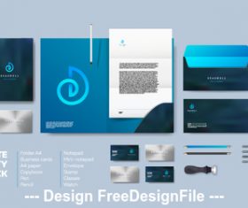 Creative corporate branding identity template vector