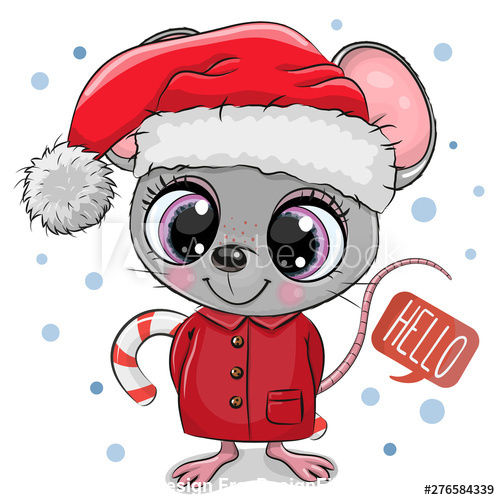Cute cartoon rat vector free download