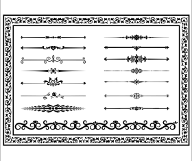 Decorative elements black color
