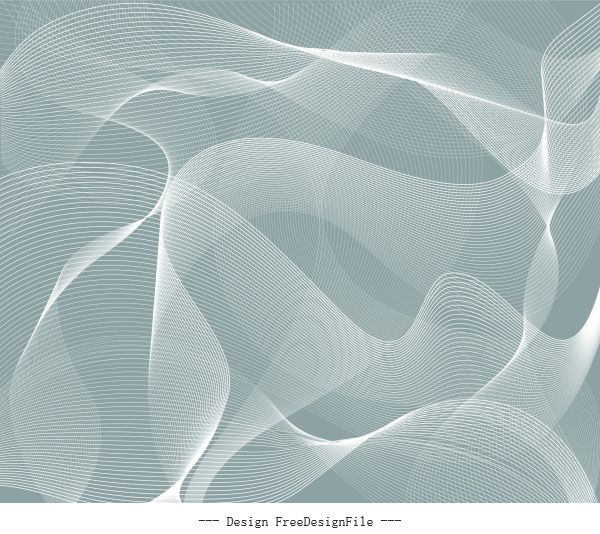 Decorative background dynamic 3d lines modern design vector