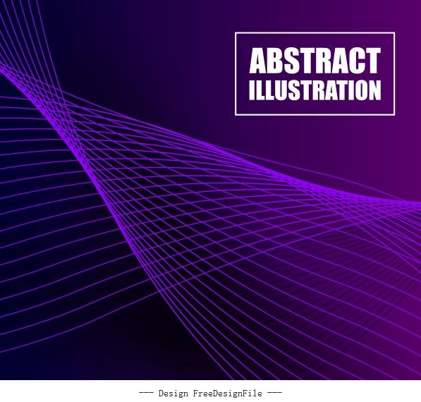 Decorative background violet 3d dynamic technology vector