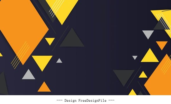 Decorative Geometric Background Modern Colorful Flat Triangles Vector Free Download