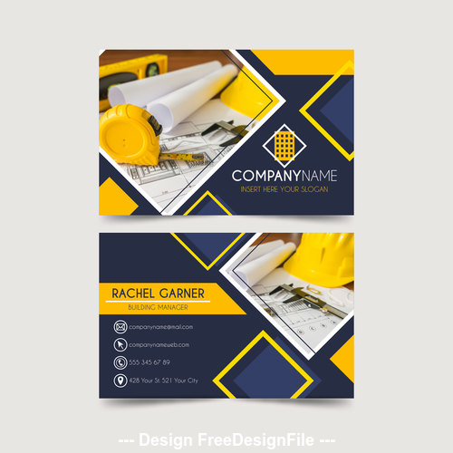 Design page template design card vector