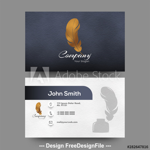 Designer business card vector