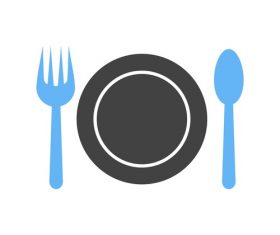 Dinner plate Icons vector
