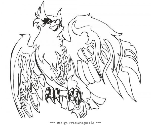 Eagle illustrations free vectors