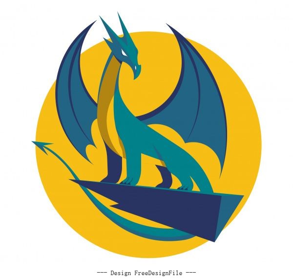 European dragon classical 3d vector