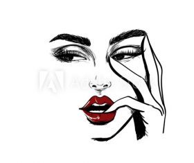 Face sketch vector