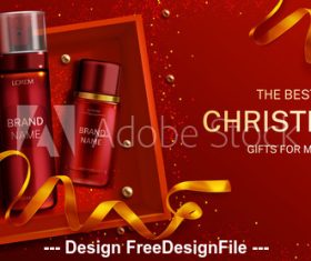 Female beauty product promotion advertising poster vector