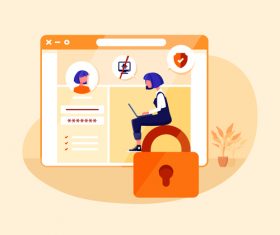 Fill in the resume illustration vector