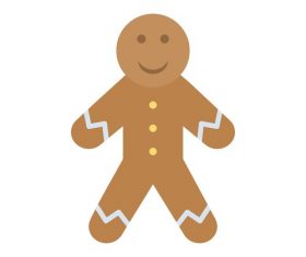 Gingerbread icon vector