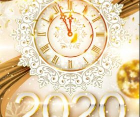 Golden Styles 2020 Party Flyer Psd Template