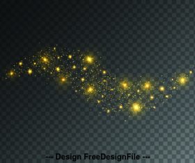 Golden shiny light background vector