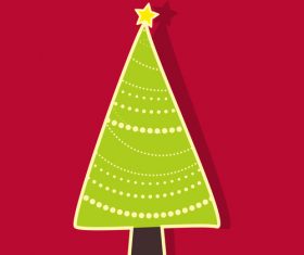 Christmas tree illustration vector