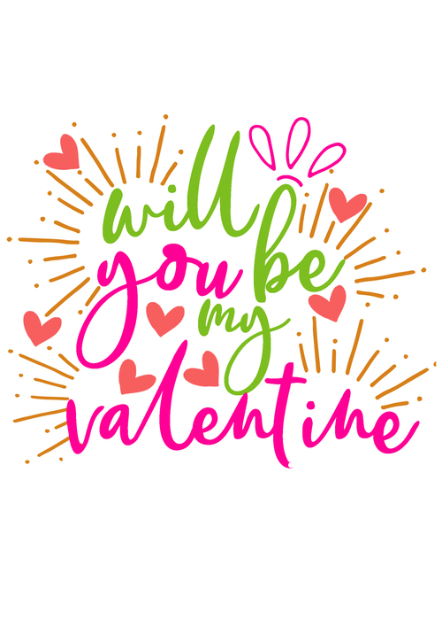 Heart shape decorative valentine day card vector
