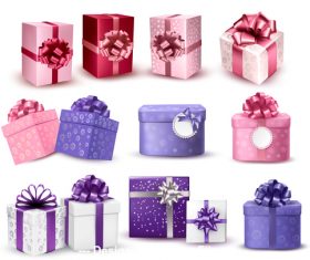 Holiday gift box vector
