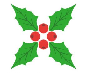 Holly icon vector
