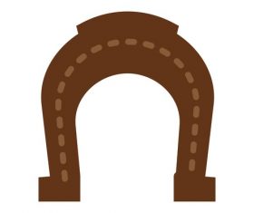 Horse Shoe icon vector