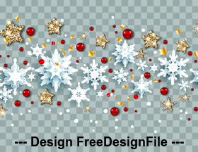 Isolated winter Christmas holiday banner vector