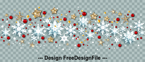 Isolated winter Christmas holiday banner vector