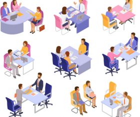 Job fair vector