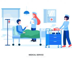 Medical service vector