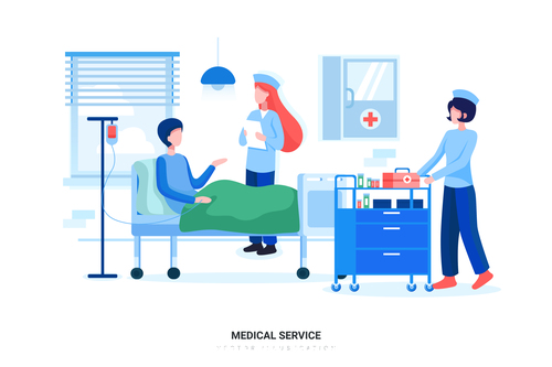 Medical service vector