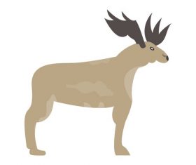 Moose icon vector