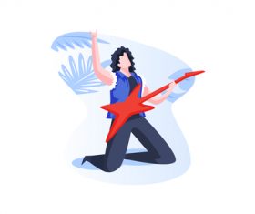 Musician cartoon vector