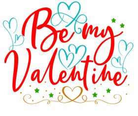 My valentine day card vector