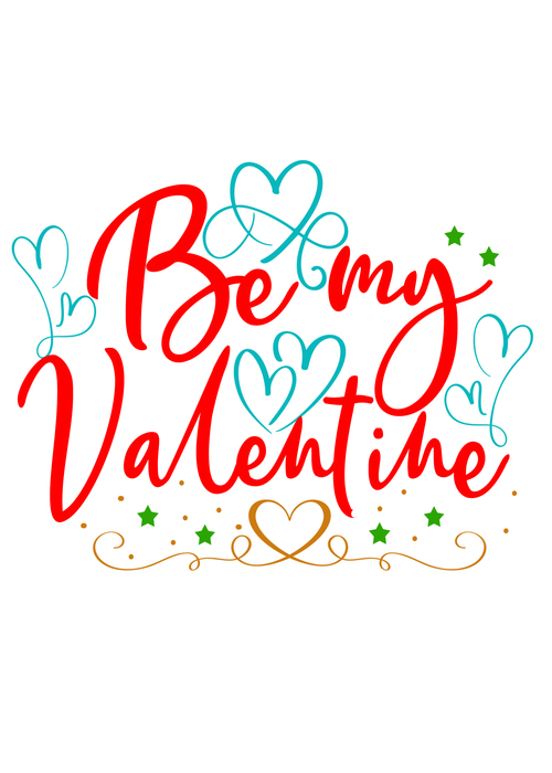 My valentine day card vector