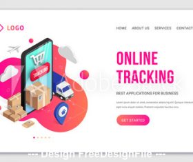 Online tracking cover vector