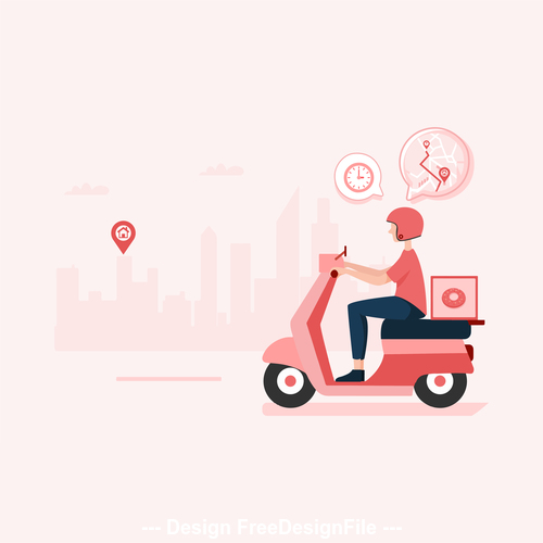 Order delivery express illustration vector