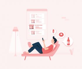 Praise illustration vector