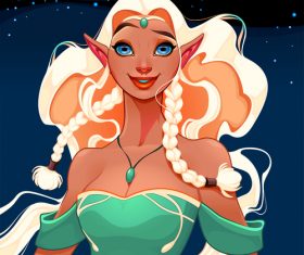 Princess of elves vector