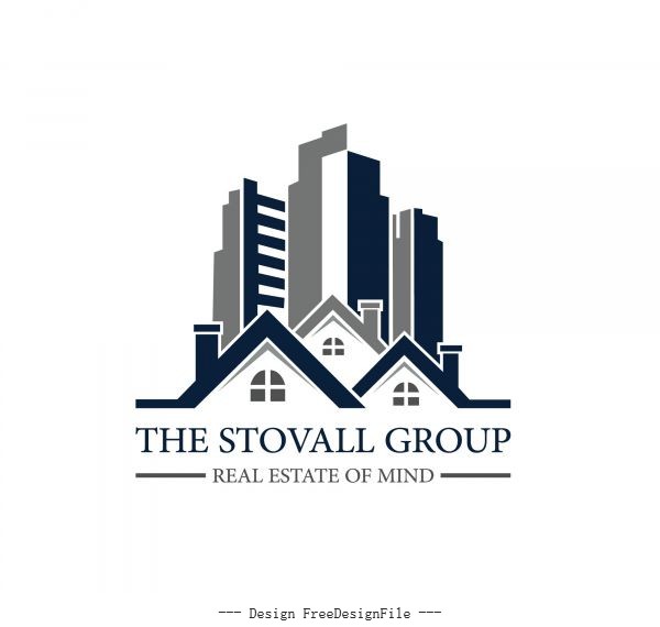 Real estate logo vector