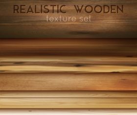 Realistic wooden decorative texture vector